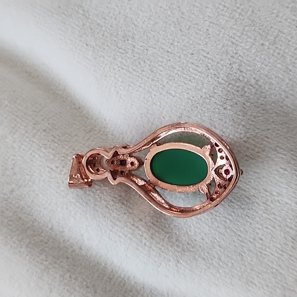 925 Silver pendant in rose gold - Picture 3 of 4